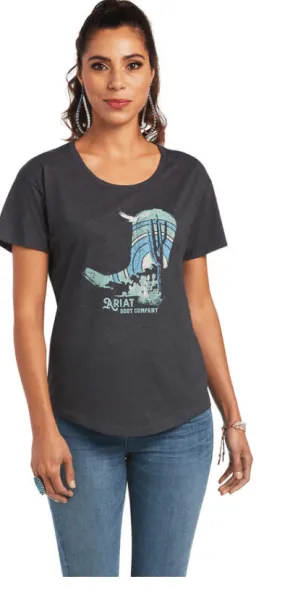 Ariat Women's Soaring Boot Charcoal Tee 10040963