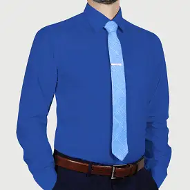 ARTURO Modern Fit Long Sleeve Royal Dress Shirt