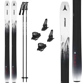 Atomic Maverick 100Ti Mens Skis 2024 with Marker Griffon 13 Bindings Ski Package