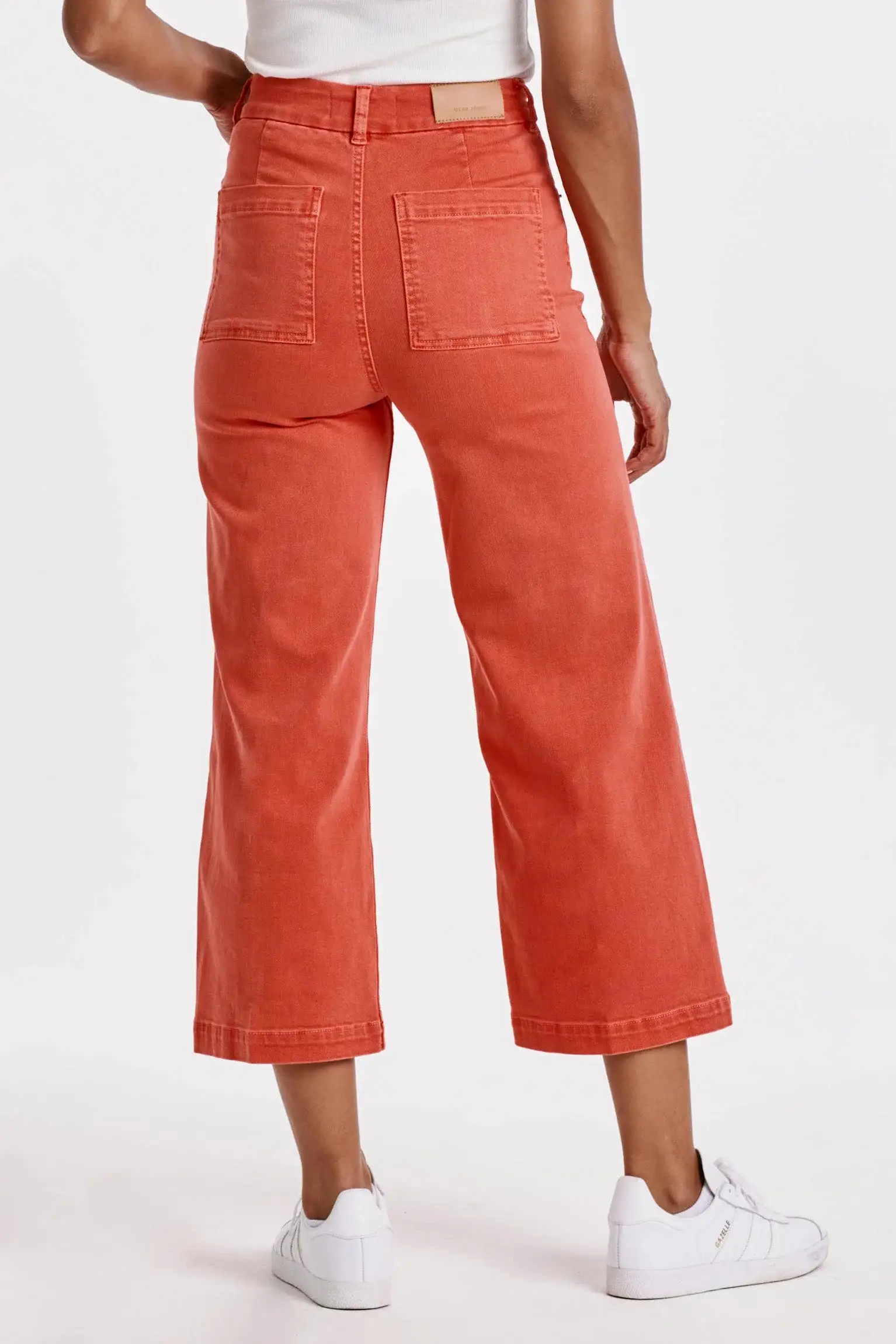 Audrey Super High Rise Cropped Wide Leg Jeans