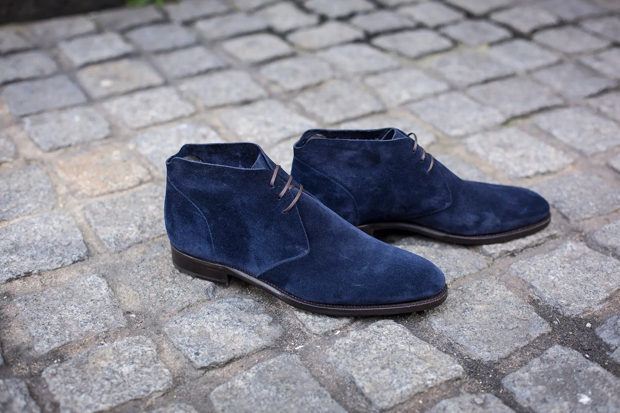 Ballard - MTO - Dark Blue Suede - NGT Last - Single Leather Sole