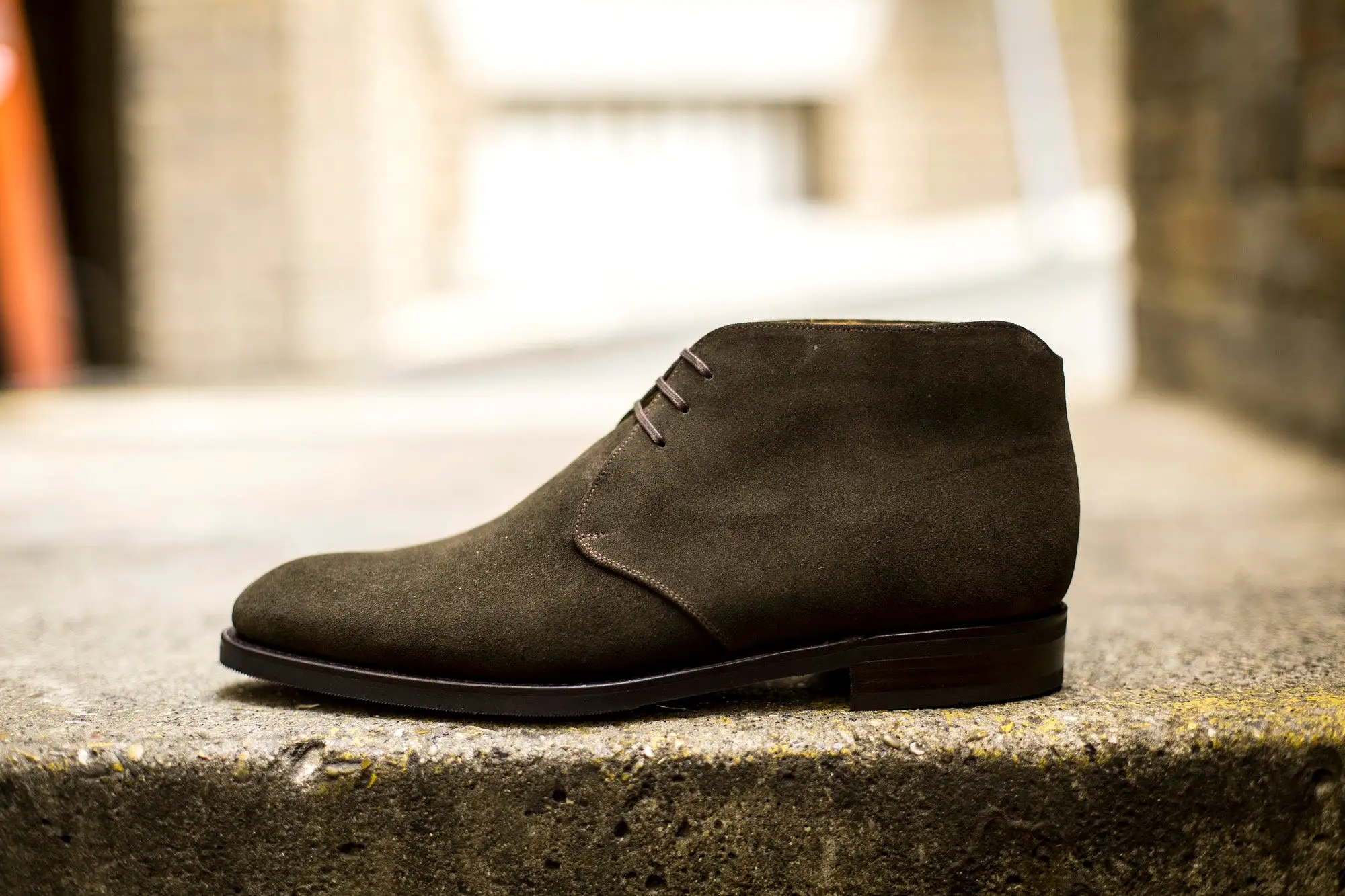 Ballard - MTO - Moss Suede - NGT Last - City Rubber Sole