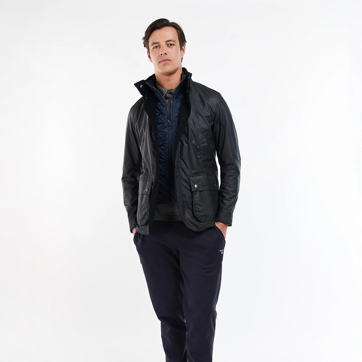 Barbour - Century Wax Jacket in Navy