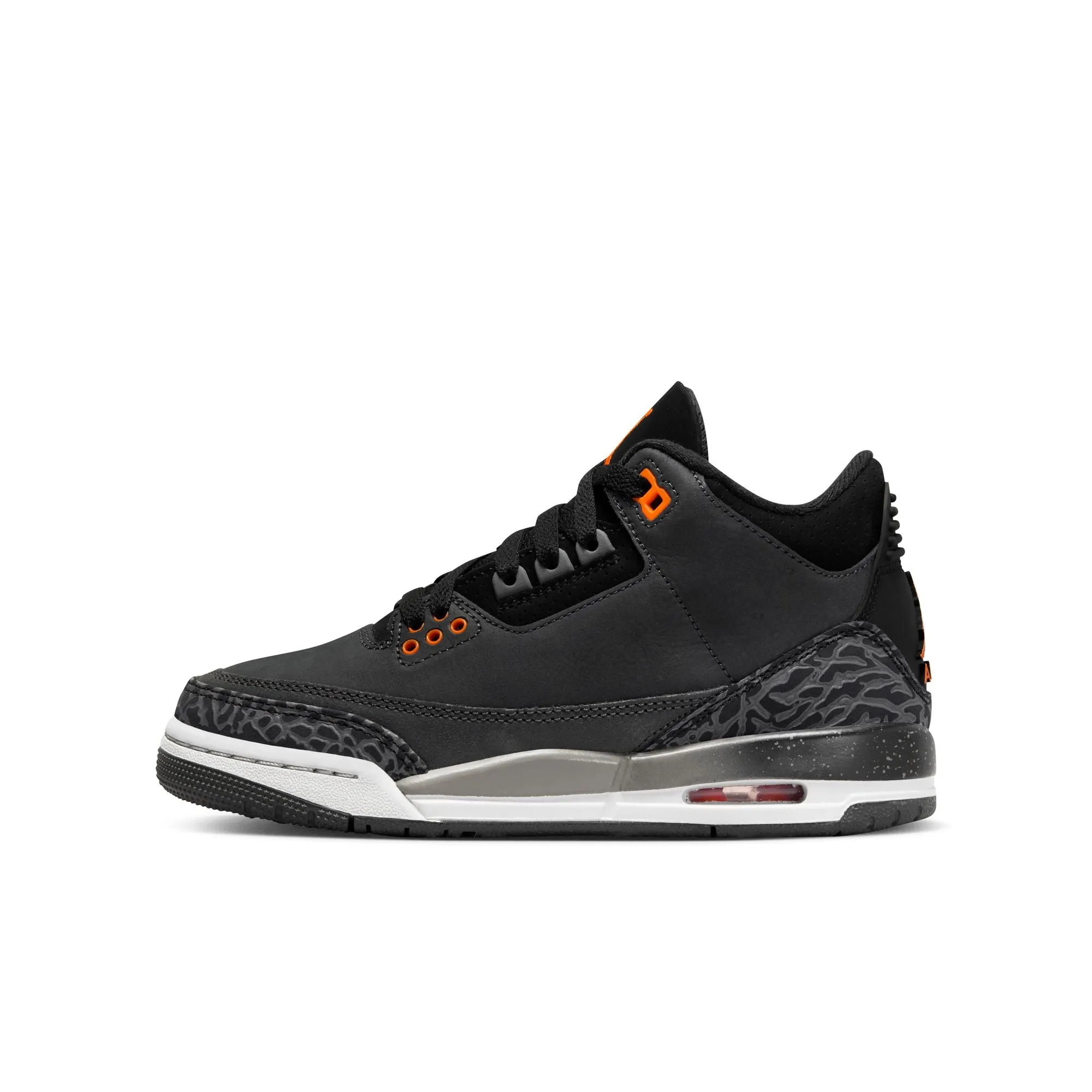 Big Kid's Air Jordan 3 Retro-NIGHT STADIUM/TOTAL ORANGE-BLACK