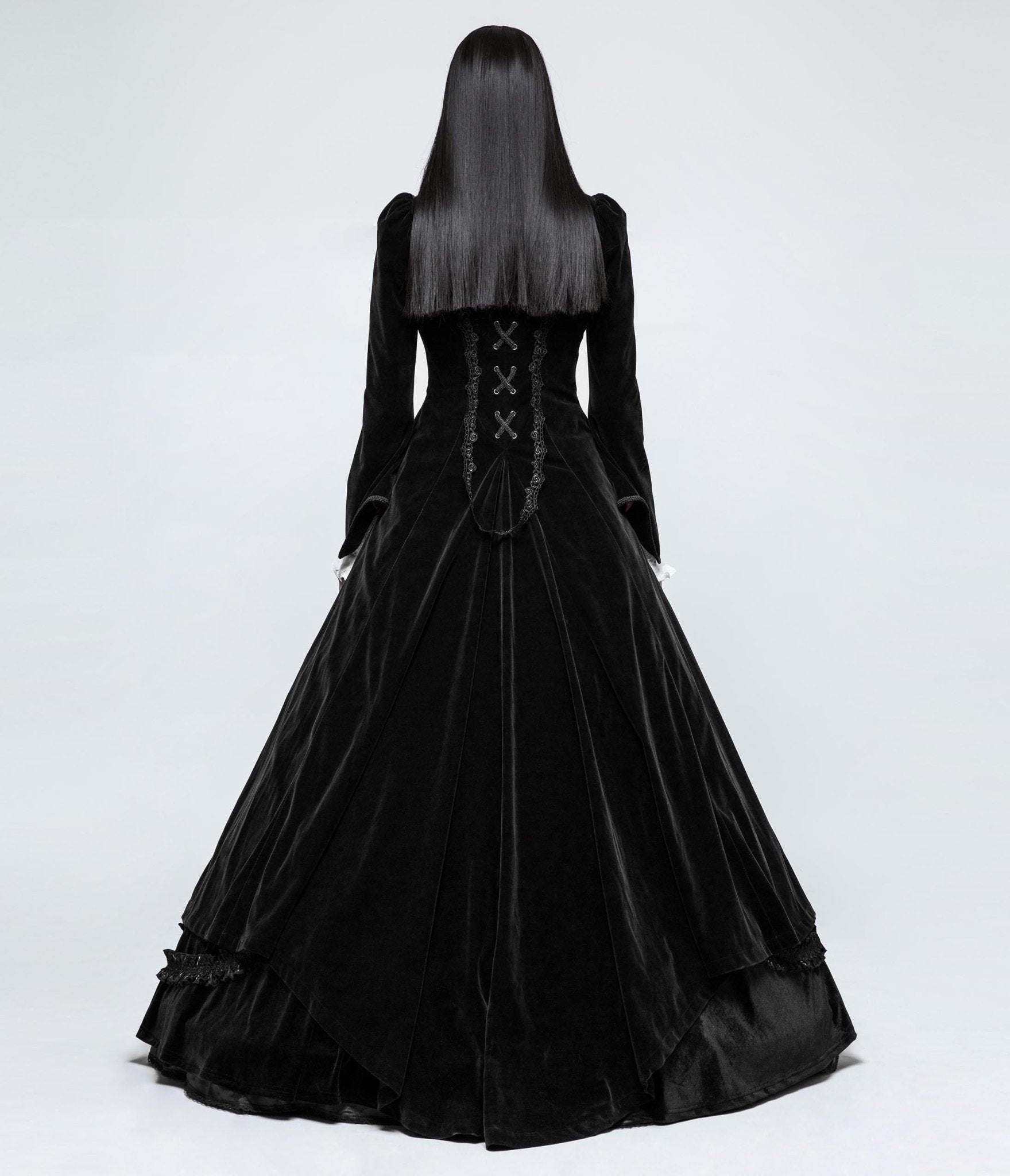 Black Gothic Palace Swallow Tail Jacket