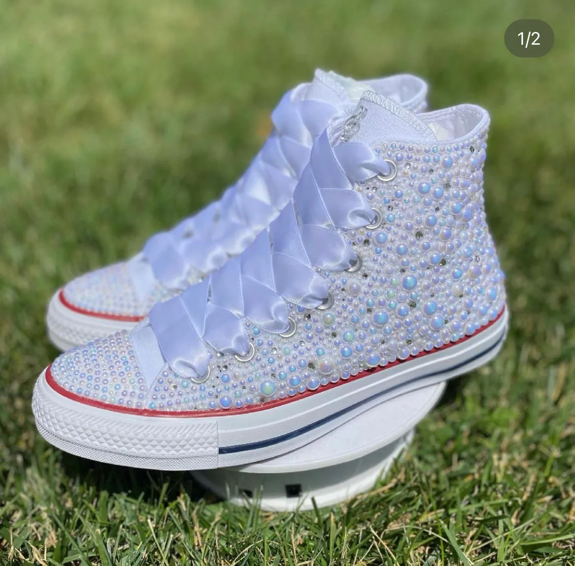 Bling or Pearl Converses