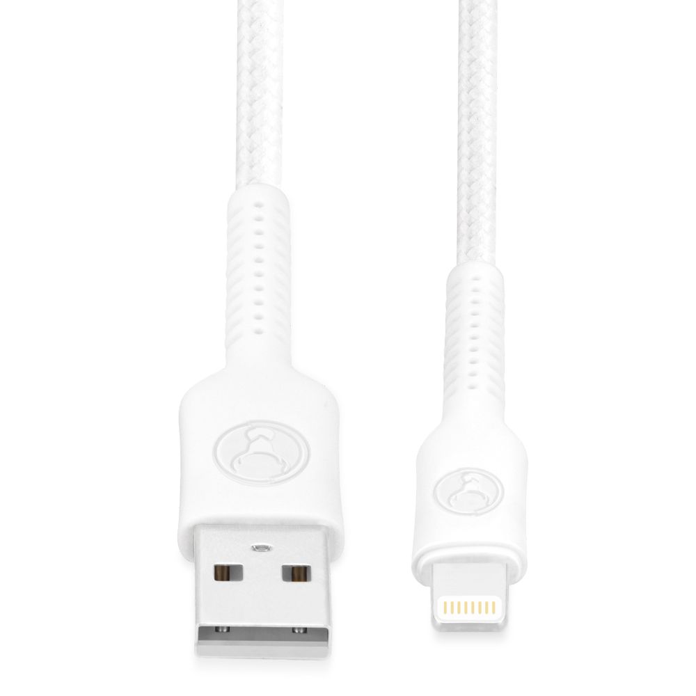 Bonelk Long-Life Easy Grip USB-A to Lightning Cable 2m (White)