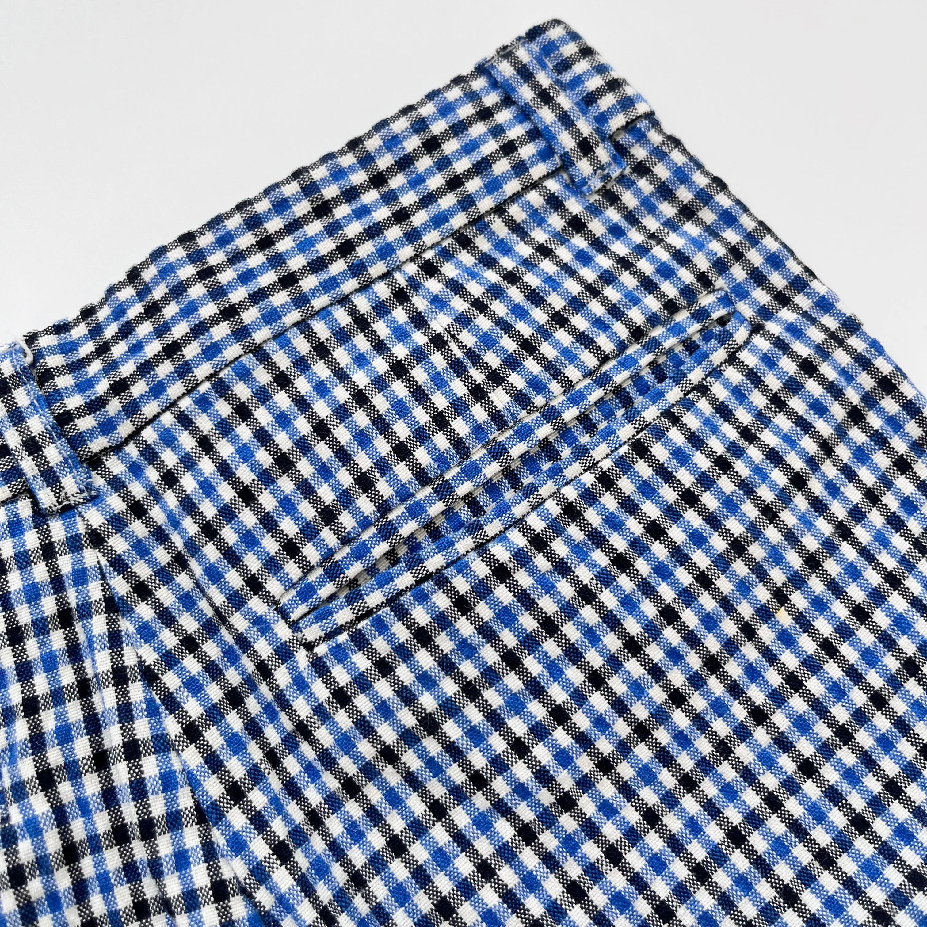 Bonpoint Blue Check CottonShorts: 10 Years