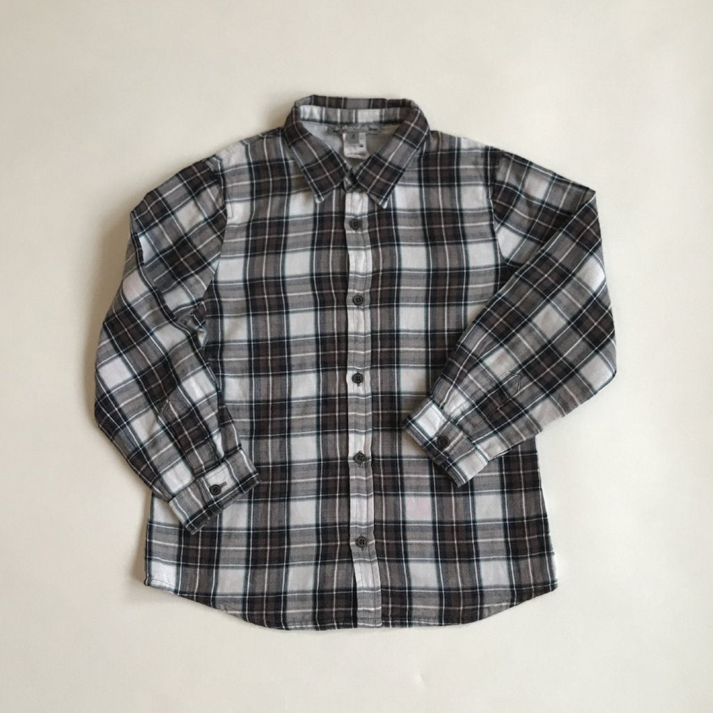 Bonpoint Cotton Check Shirt: 4 Years