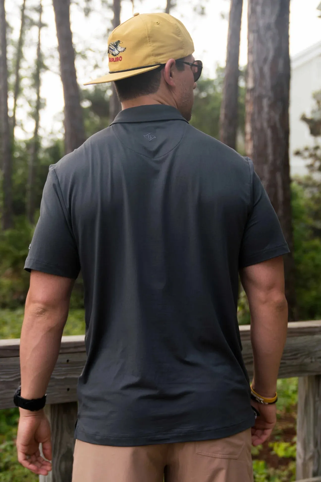 Burlebo Gun Metal Grey Performance Polo