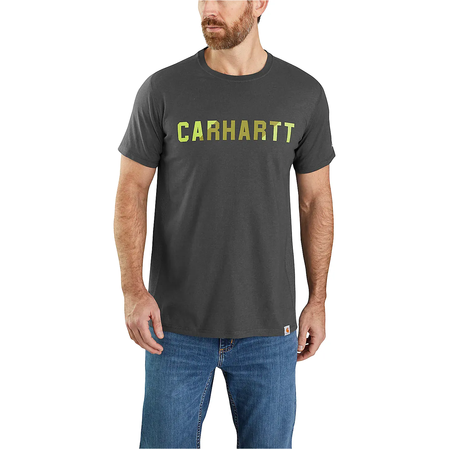 Carhartt Force Short Sleeve Block Logo Graphic T-Shirt