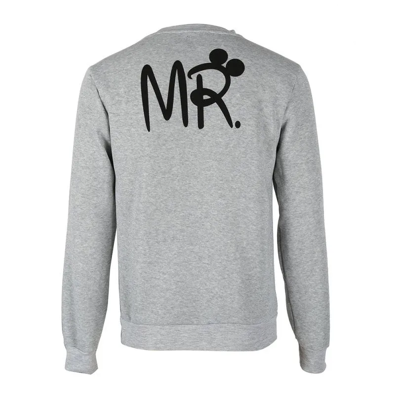 Casual Long Sleeve Tops Mr Mrs Printed Pullover Hoodies Couples Lovers Sweatshirt Men Women Plus Size SM6