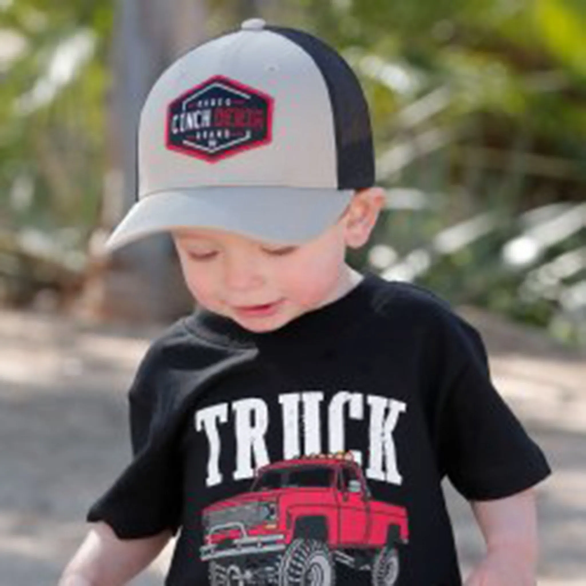 Cinch Jeans Kids Black & Khaki Patch Cap