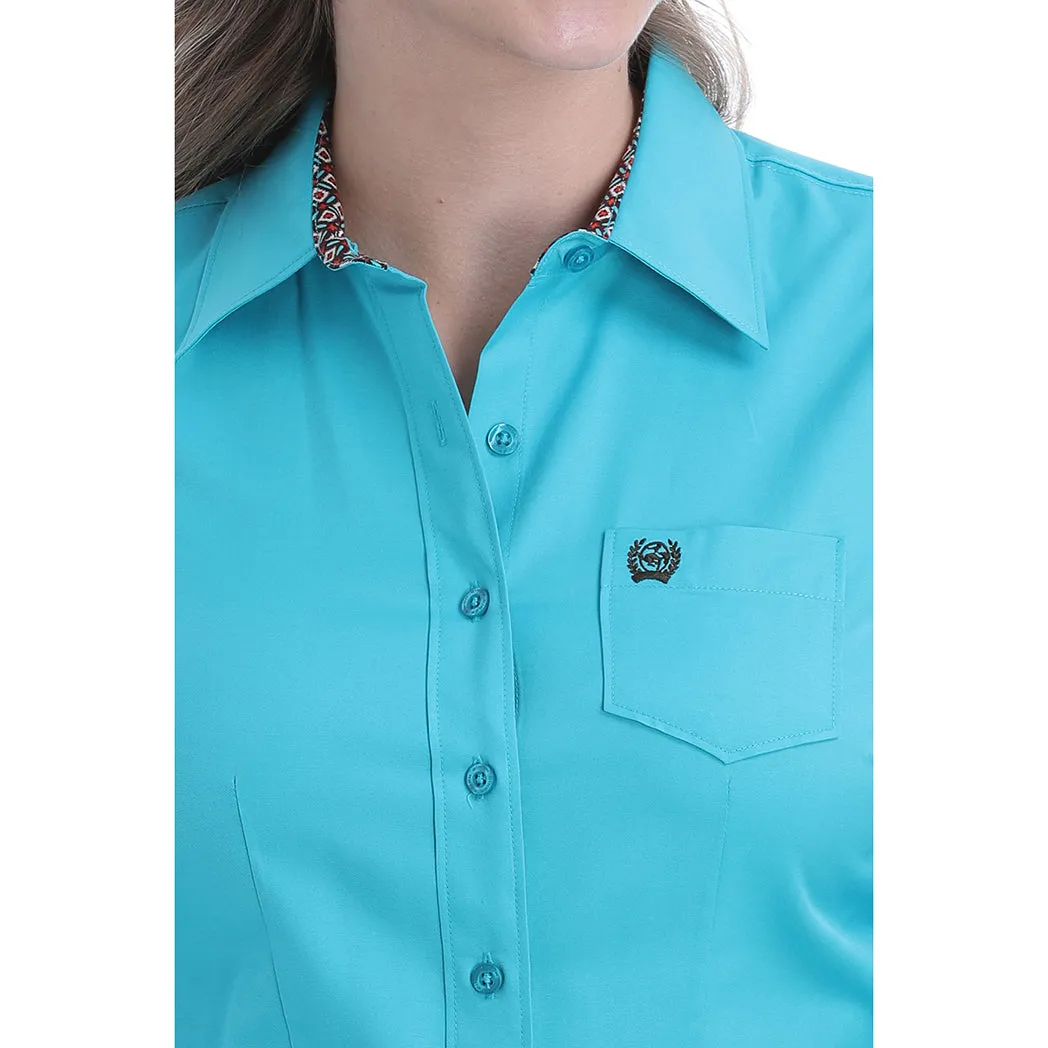 Cinch Women's Turquoise Long Sleeve