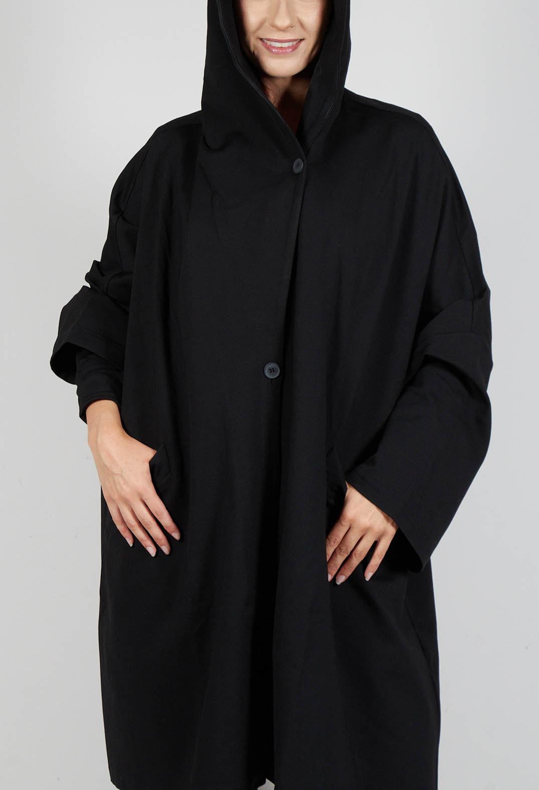 Clean Oversized Coat in Black