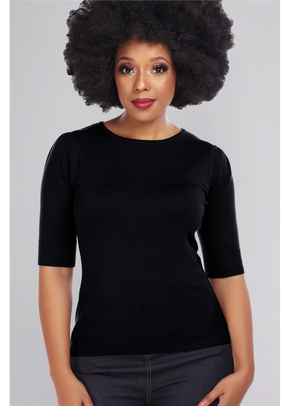 Collectif Chrissie 40's Jumper Black