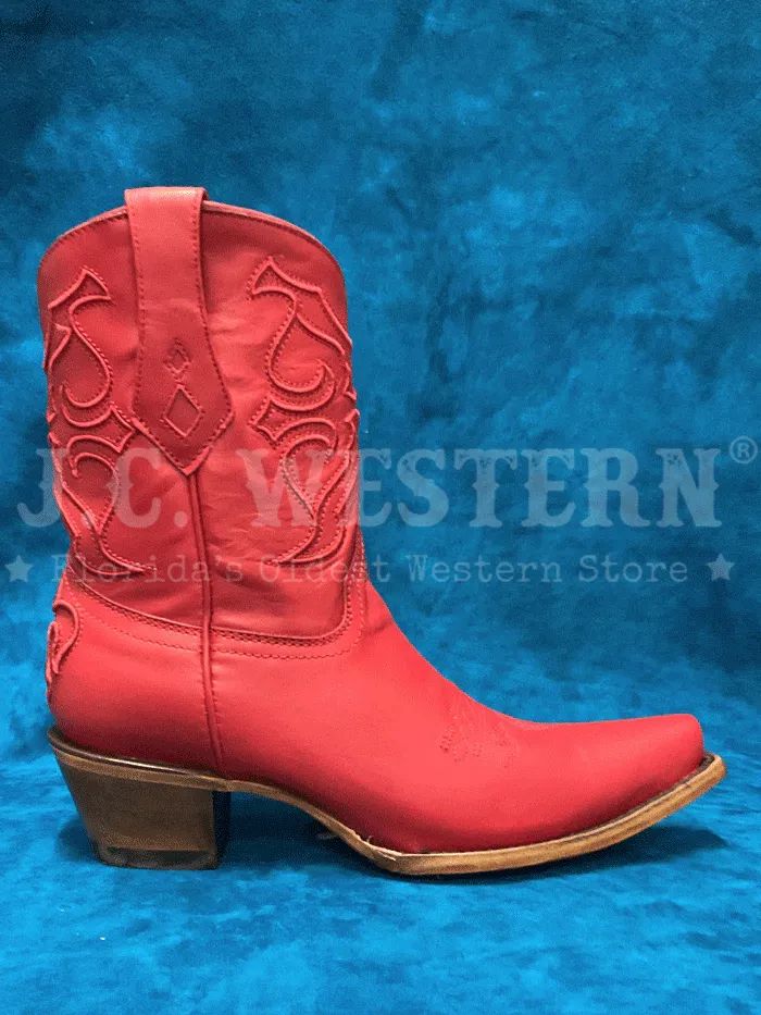 Corral Z5112 Ladies Embroidery Ankle Western Boot Red