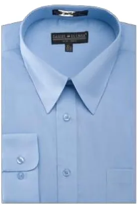 DANIEL ELLISSA BASIC DRESS SHIRT W/ CONVERTIBLE CUFF DS3001 LIGHT BLUE