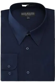 DANIEL ELLISSA BASIC DRESS SHIRT W/ CONVERTIBLE CUFF DS3001 NAVY