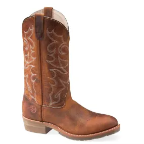 Double-H Men's 12 Domestic Gel ICE Work Western Boot - Brown DH1552