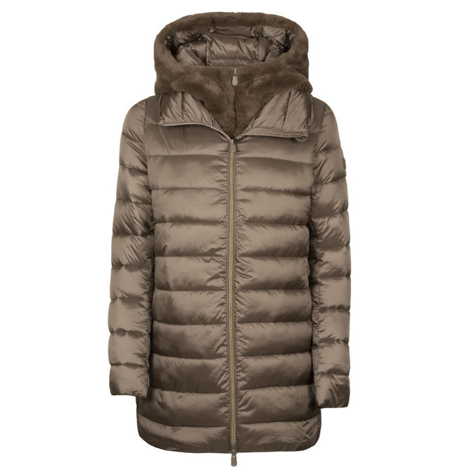 DOWN JACKET MATILDE Woman Mud Grey