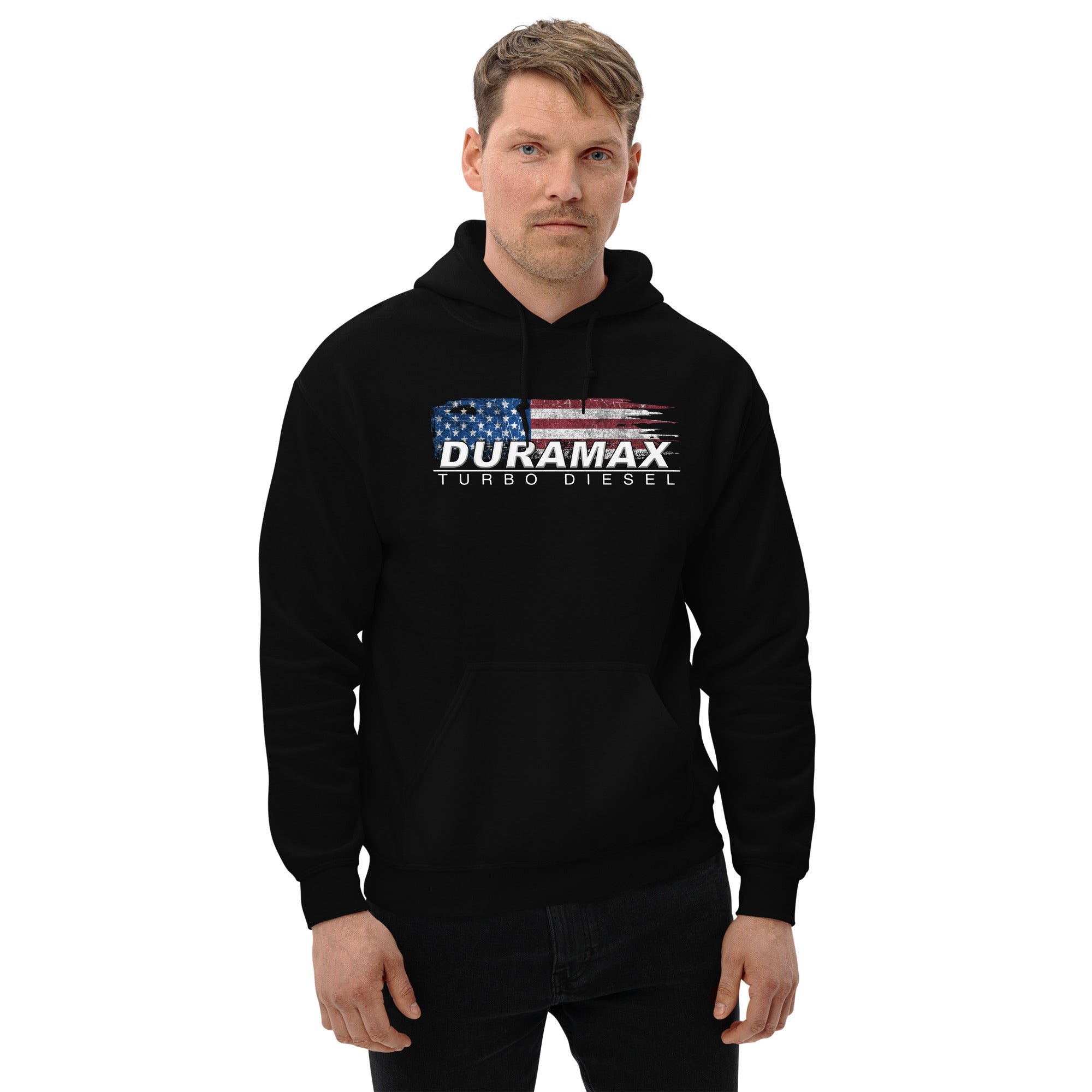 Duramax Hoodie Sweatshirt With Patriotic Design