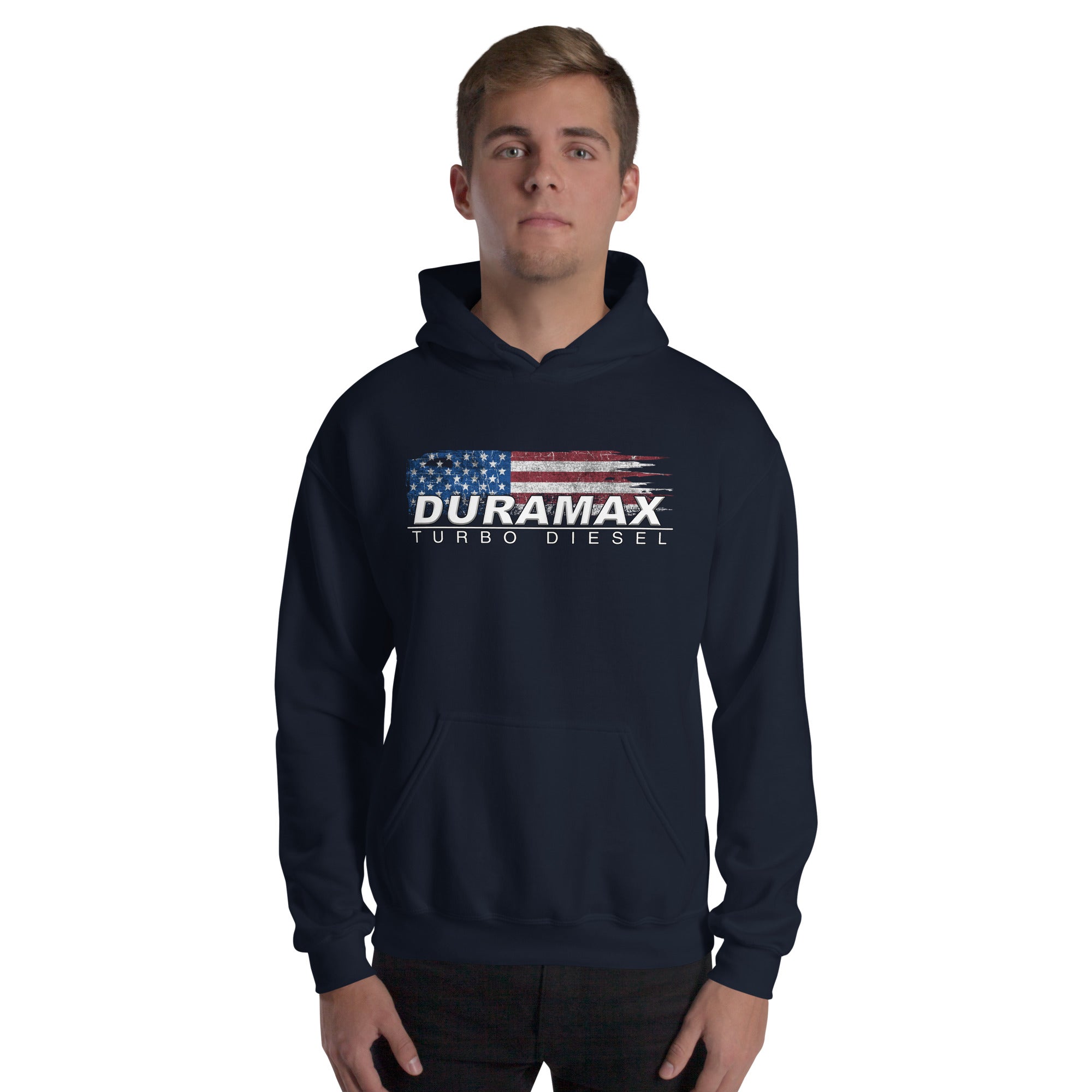 Duramax Hoodie Sweatshirt With Patriotic Design