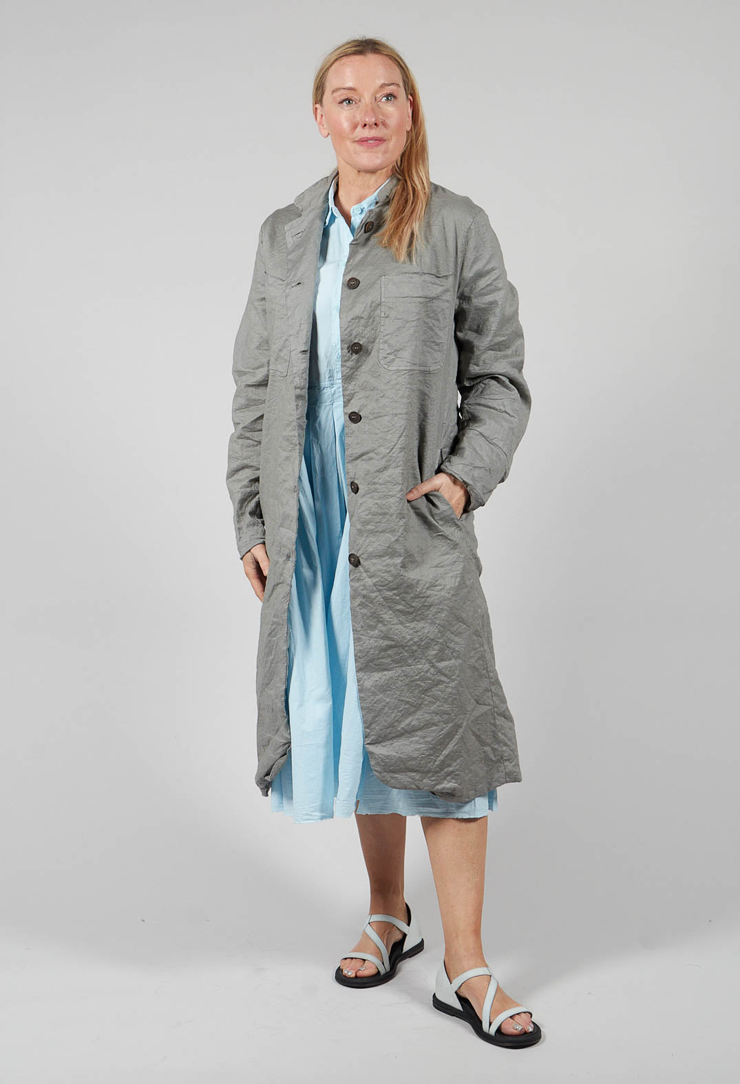 Duster Coat in Ferro