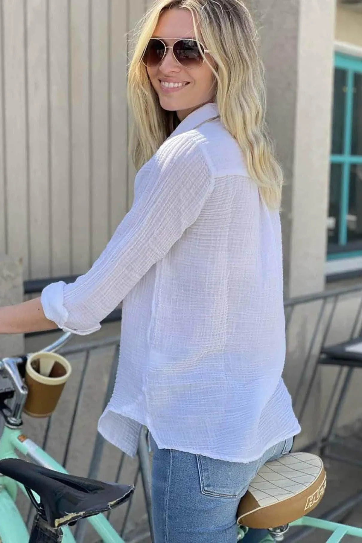 Felicite - Solid Drop Shoulder Shirt