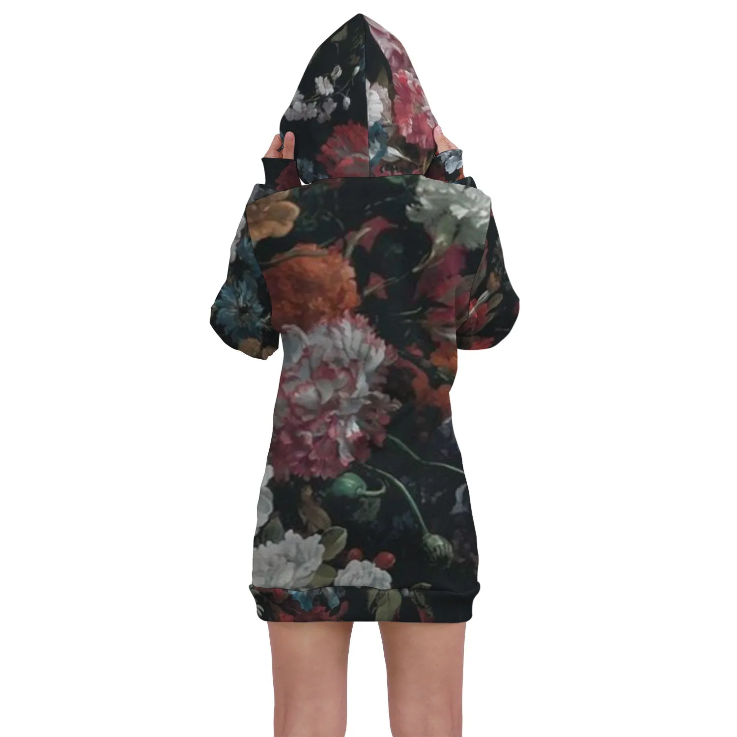 flower hoodie dress