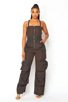 Gabi Admire Your Ways Jumpsuit-Brown