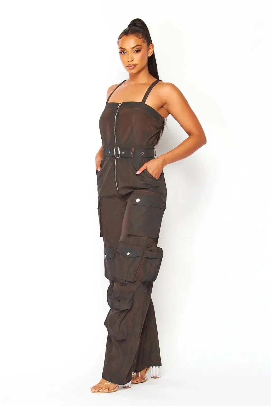 Gabi Admire Your Ways Jumpsuit-Brown