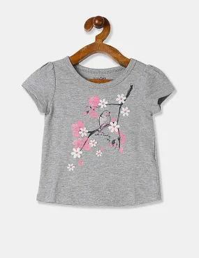 GAP Baby Grey Cherry Blossom Graphic Tee