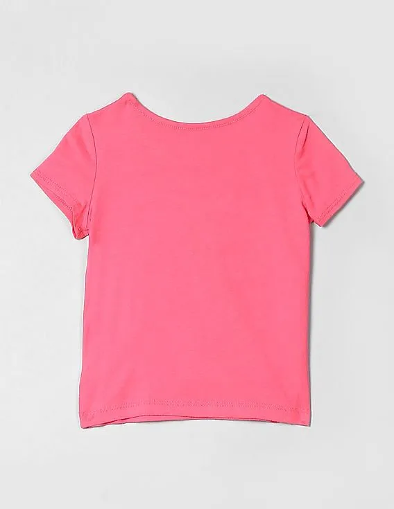 GAP Baby Pink Short Sleeve Graphic Tee