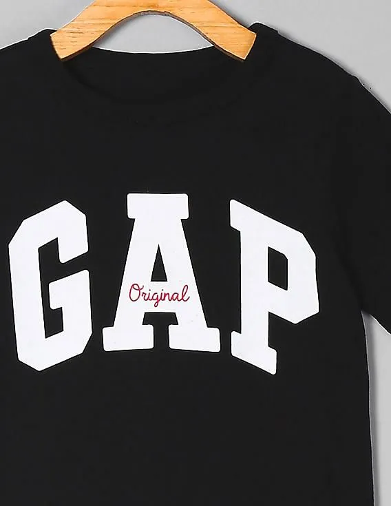 GAP Boys Black Short Sleeve Graphic Tee