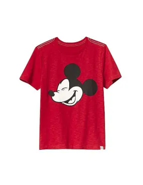 GAP Boys Red Disney Mickey Mouse Graphic Tee