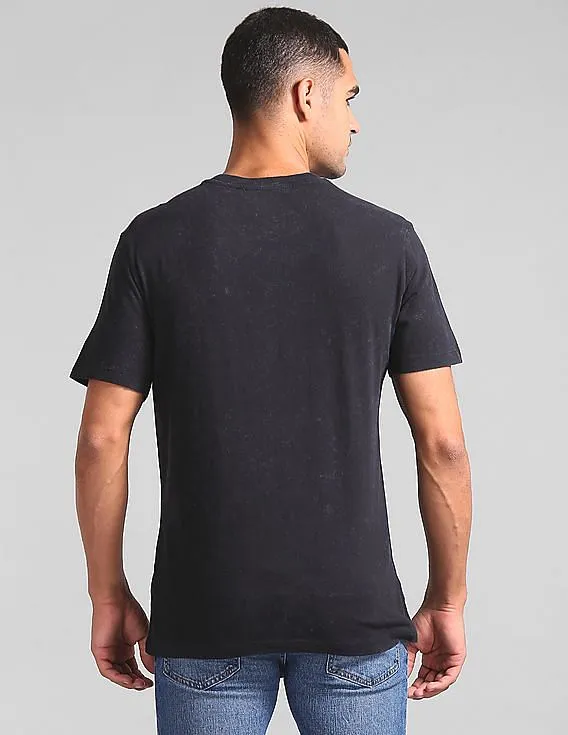 GAP Men Black Optic Wash Graphic Tee