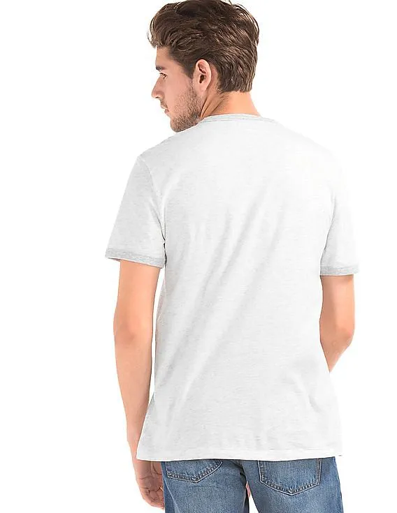 GAP Men Grey Summer Sports Crew Graphic Tee