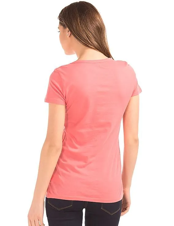 GAP Women Pink City Logo Graphic Tee