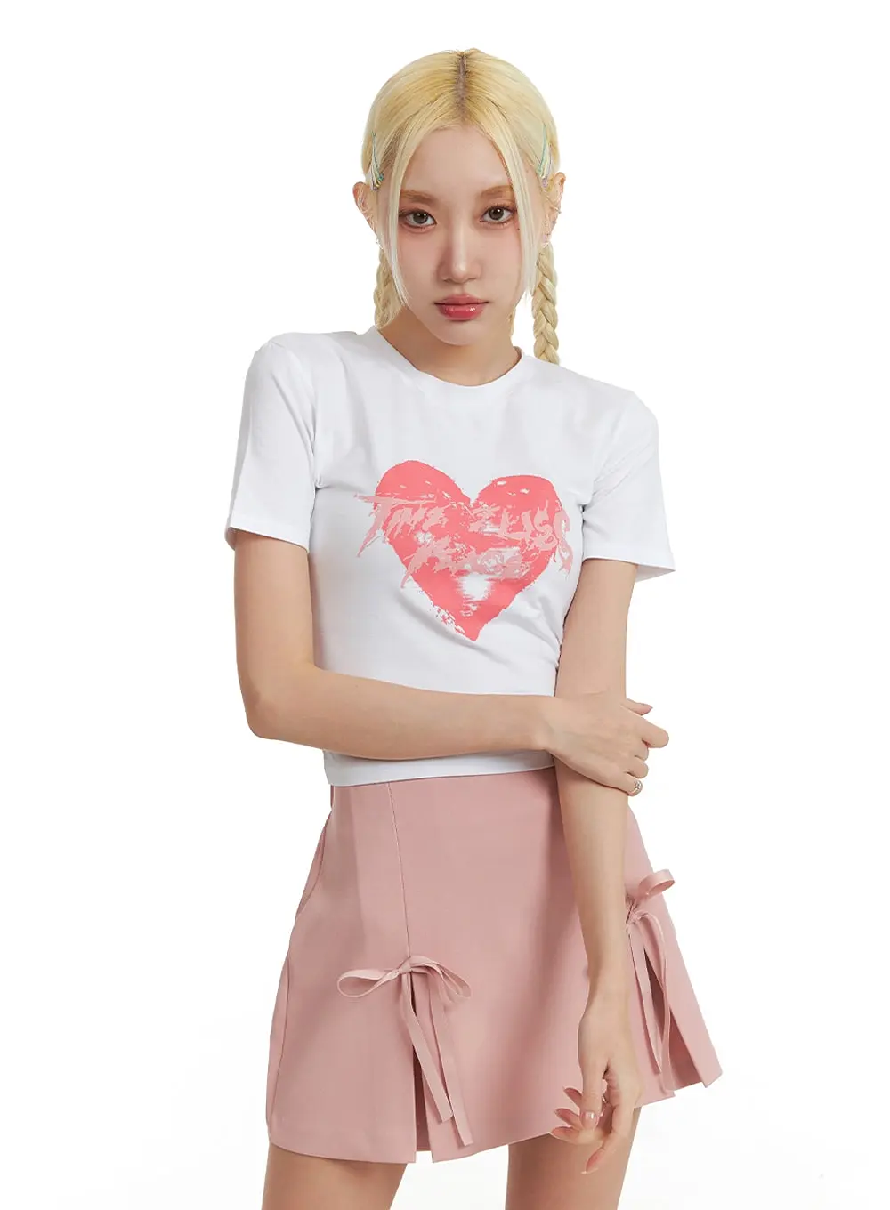 Heart Graphic T-Shirt IF408