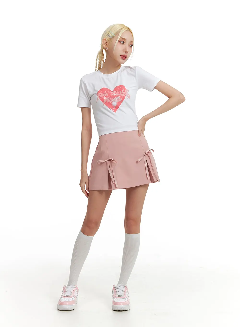 Heart Graphic T-Shirt IF408