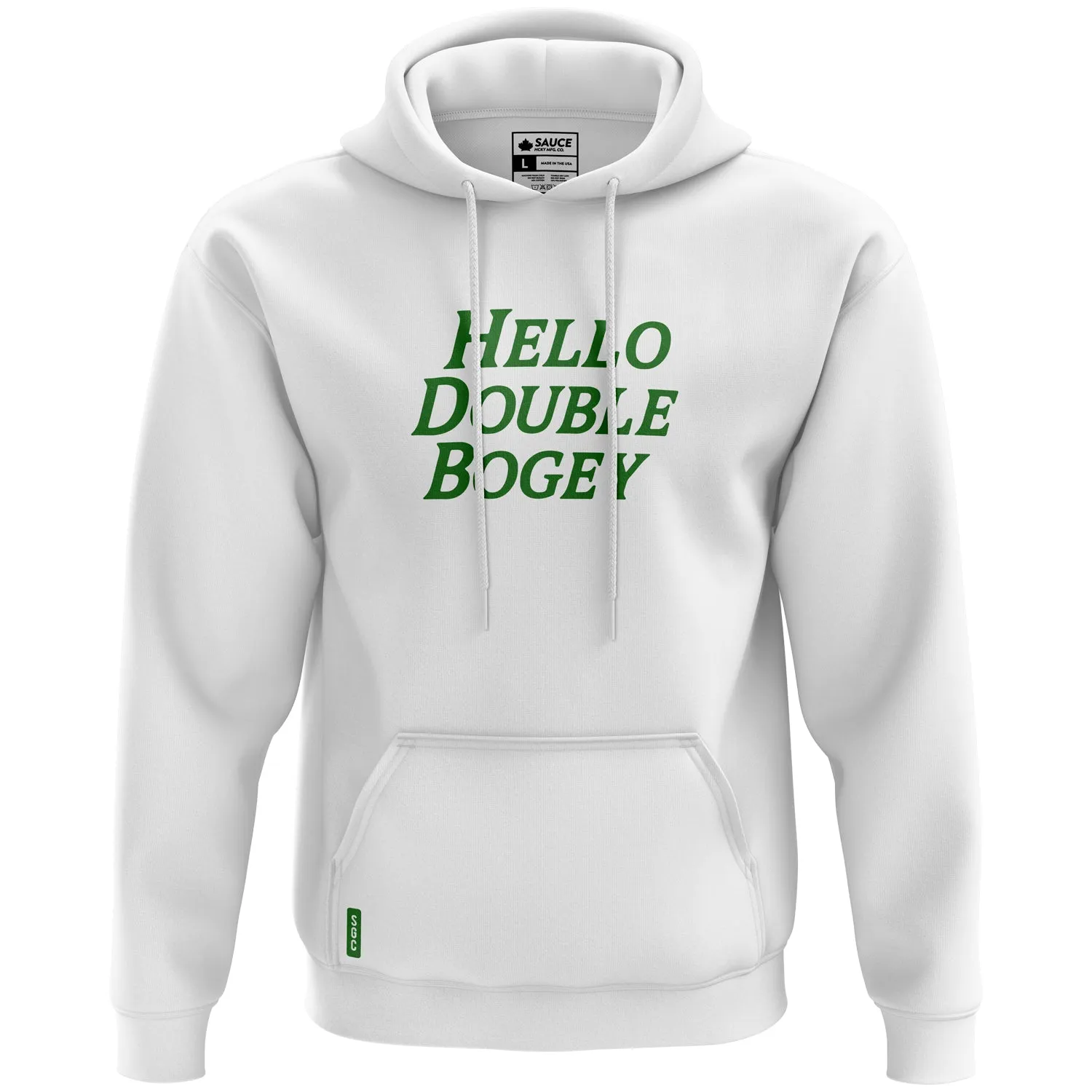 HELLO DOUBLE BOGEY HOODIE - WHITE