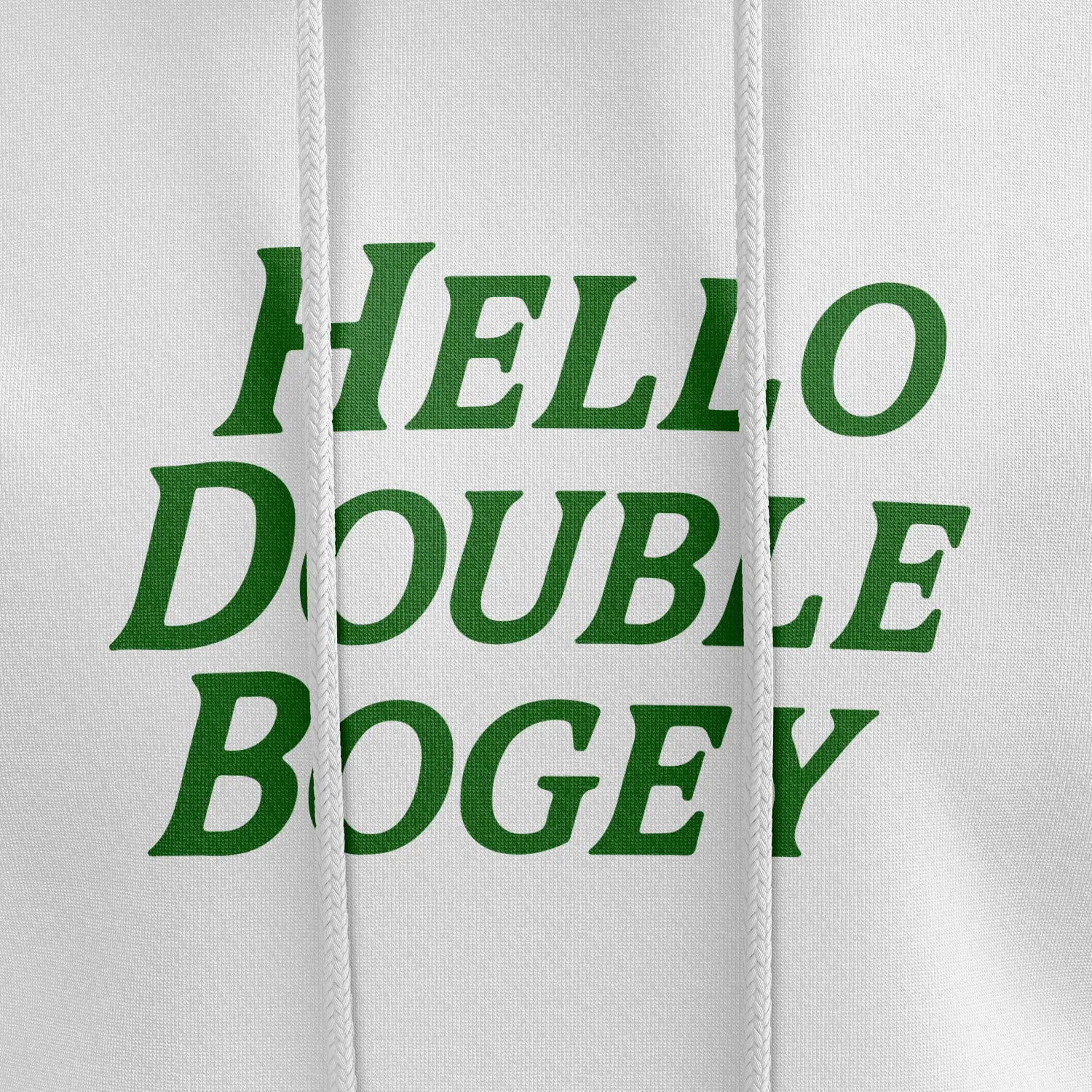 HELLO DOUBLE BOGEY HOODIE - WHITE