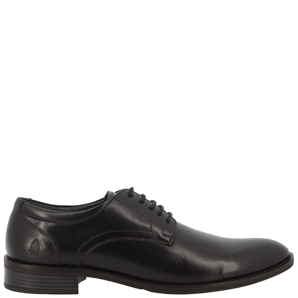 Hush Puppies Hpm00814 Mens Rowan Leather Shoes Black