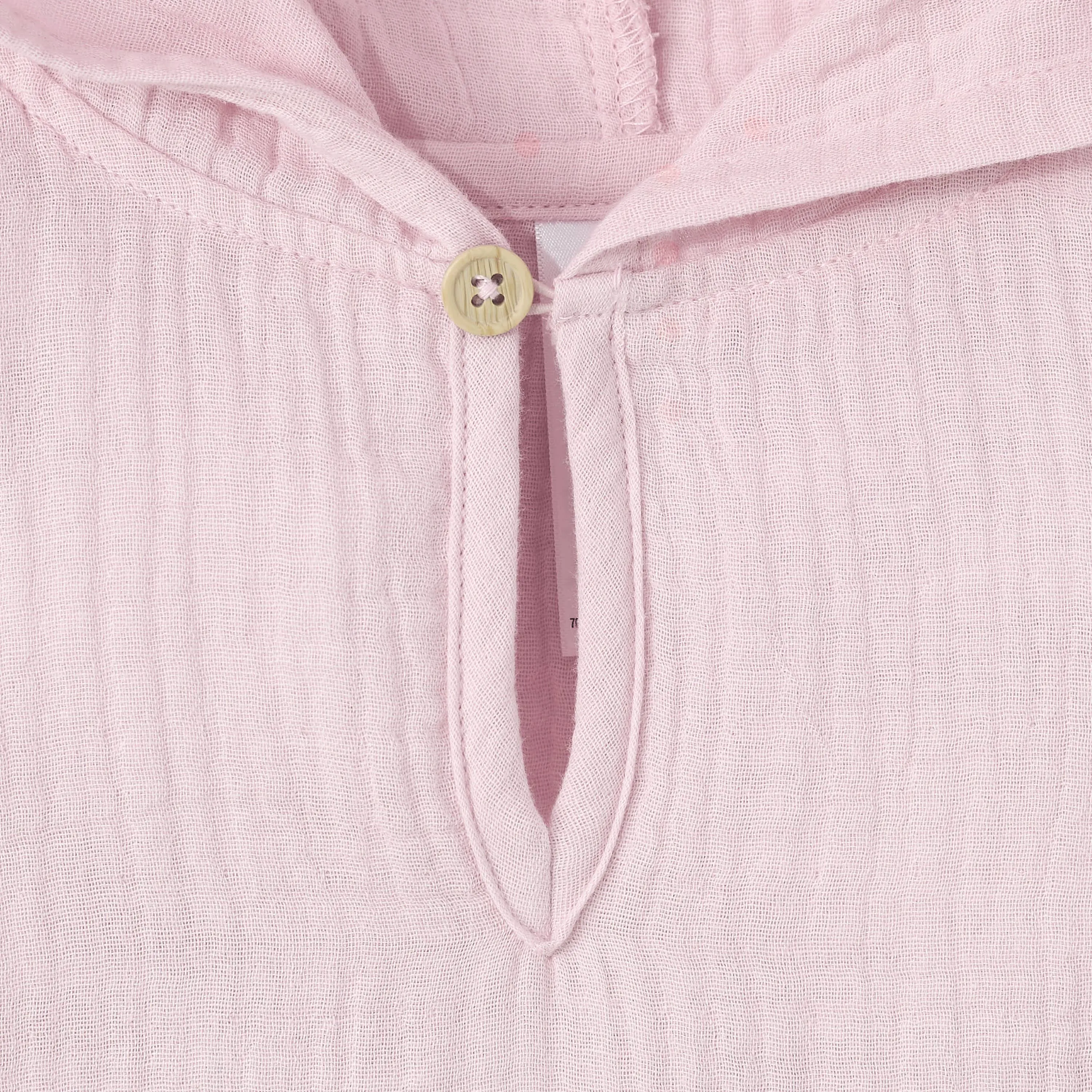 Infant & Toddler Girls Pink Gauze Hoodie