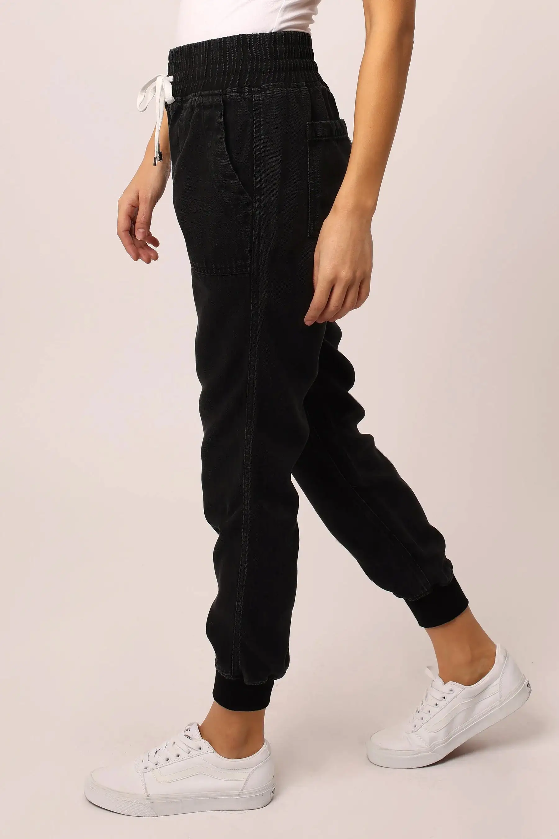 Jacey Super High Rise Cropped Jogger Pants