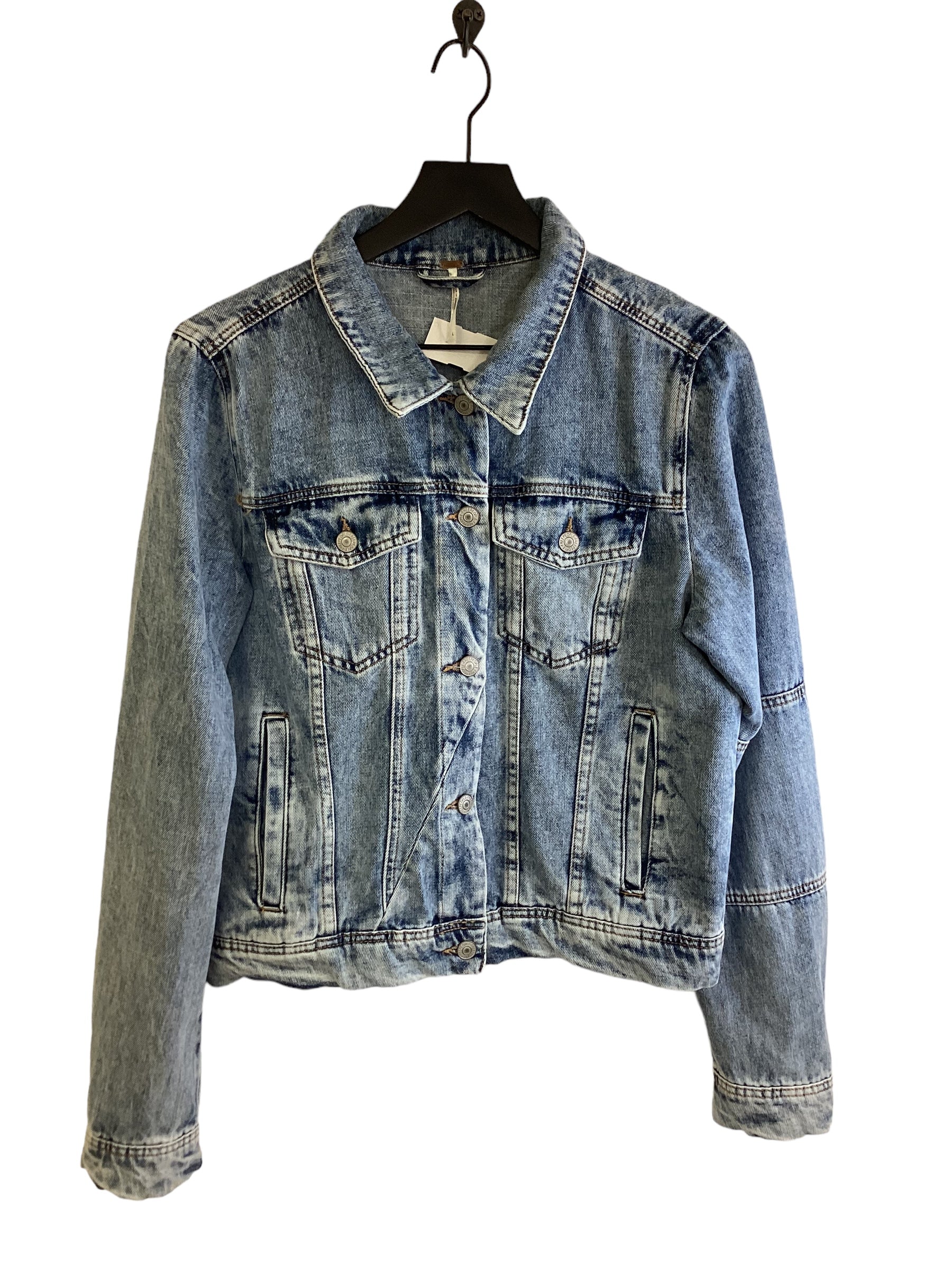 Jacket Denim By Free People  Size: L