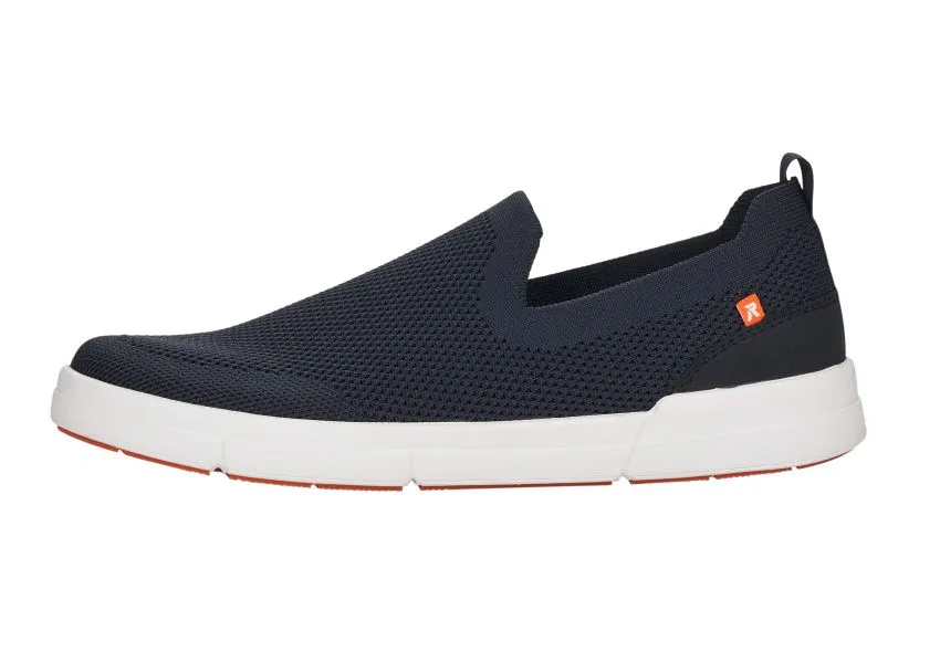 Knitup 173 Blue Mesh Slip-On Sneaker