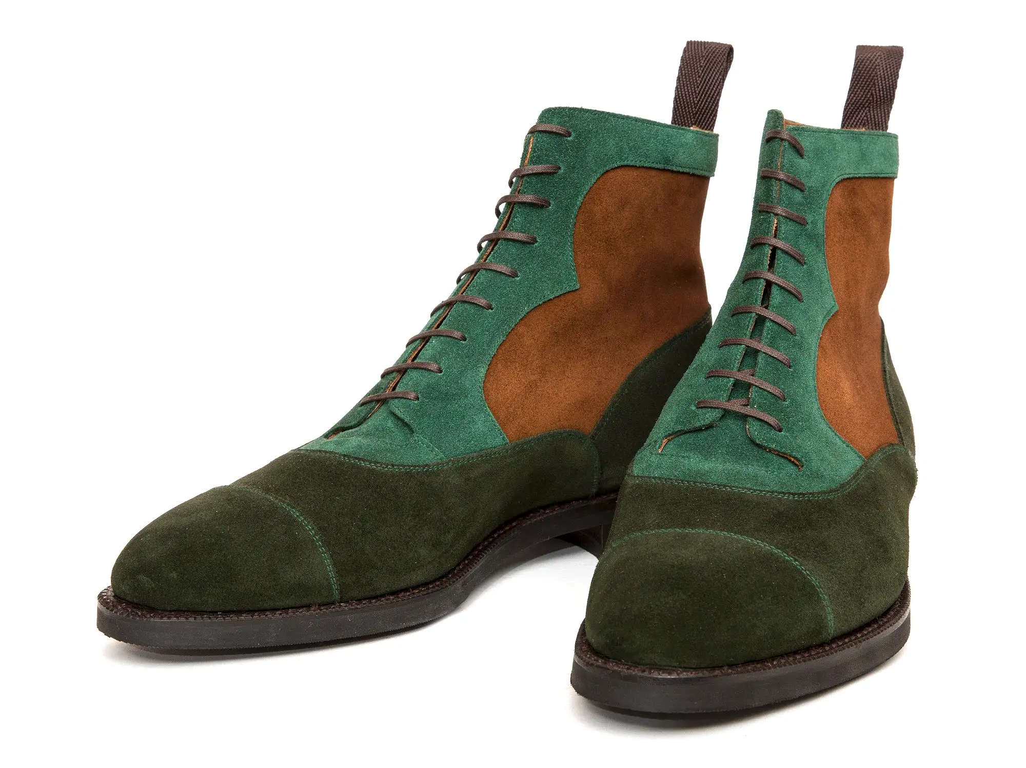 Lakebay - MTO - Forest Green Suede / Bottle Green Suede / Snuff Suede - TMG Last - Double City Rubber Sole