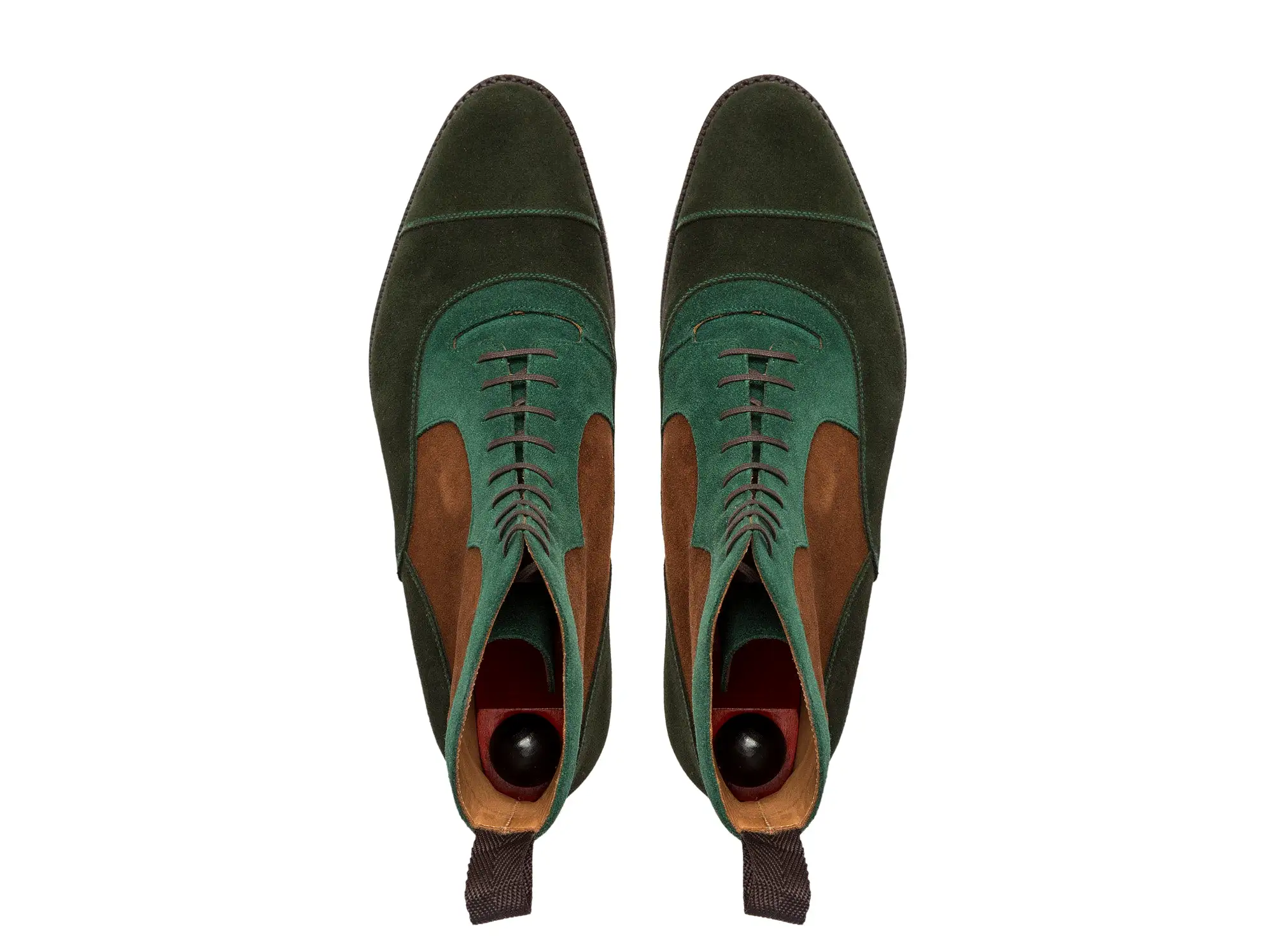 Lakebay - MTO - Forest Green Suede / Bottle Green Suede / Snuff Suede - TMG Last - Double City Rubber Sole